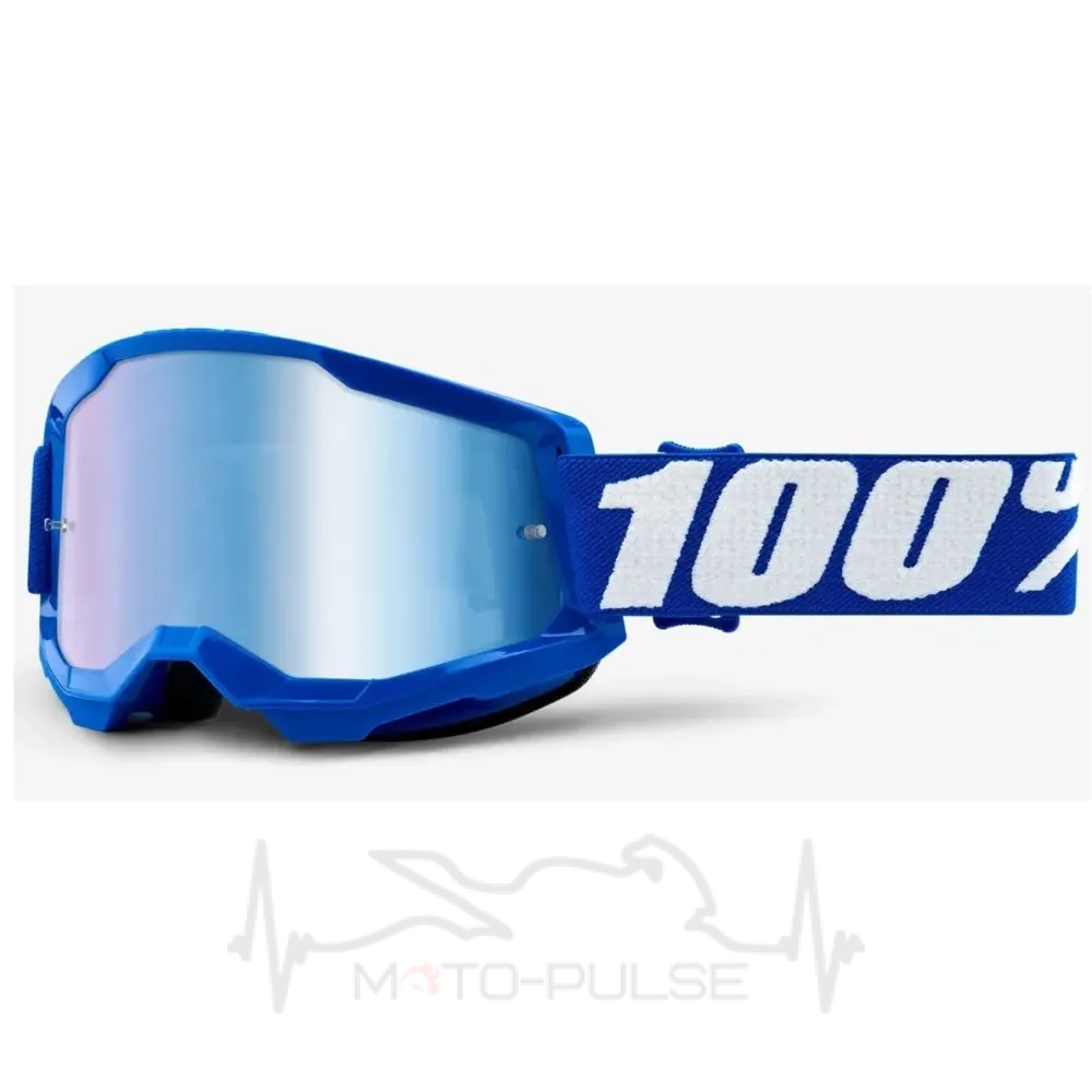 Очки 100% STRATA 2 Goggle Blue - Mirror Blue Lens